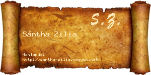 Sántha Zilia névjegykártya
